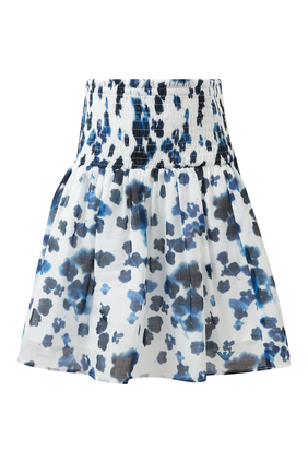 Floral Print Muslin Skirt